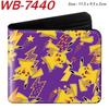 Pokemon Anime Folding Leather Wallet Short Cartoon Game Card Holder Coin Purse for Men Women Multi-Card Brown