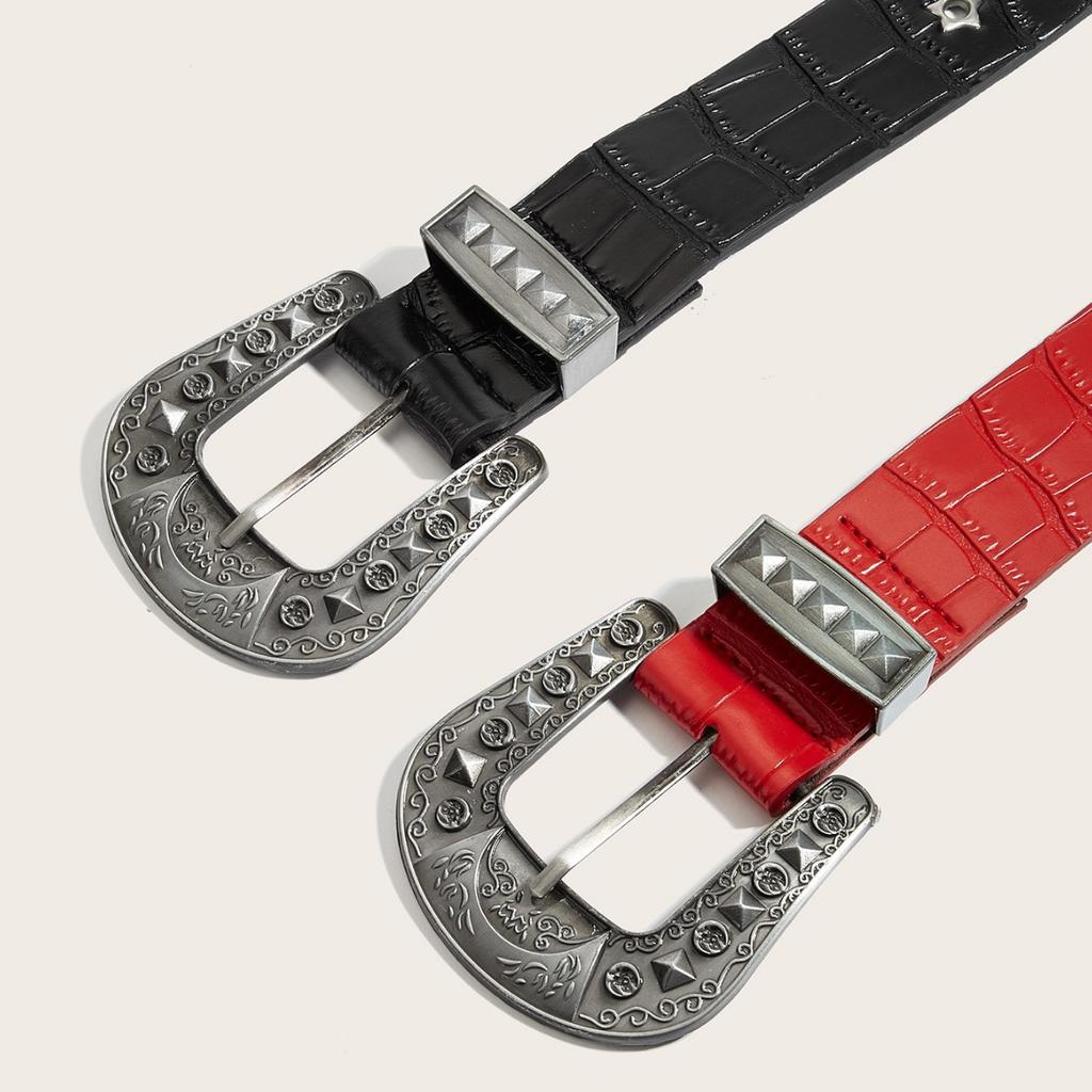 PU Leather Belt Ladies Fashion Belts for Women Luxury Designer Brand Youth Punk Needle Buckle Casual Pants PersonalityJeans Belt