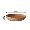 Rattan Handmade Real Rattan Fruit Basket Snack Bread Basket Tray Living Room Snacks Sundries Storage Basket Fruit Tray