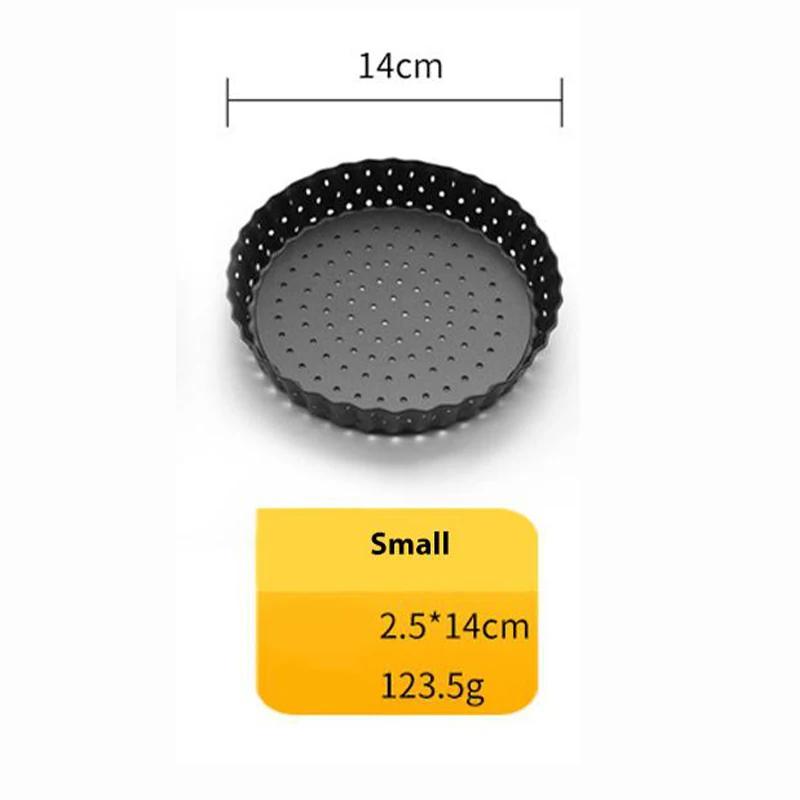 

Круглая форма для пиццы 5/8/9 дюймов, антипригарный противень для выпечки, форма для тарта, киша, флана из углеродистой стали, форма для торта со съемным дном, форма для пирога, кухонная утварь