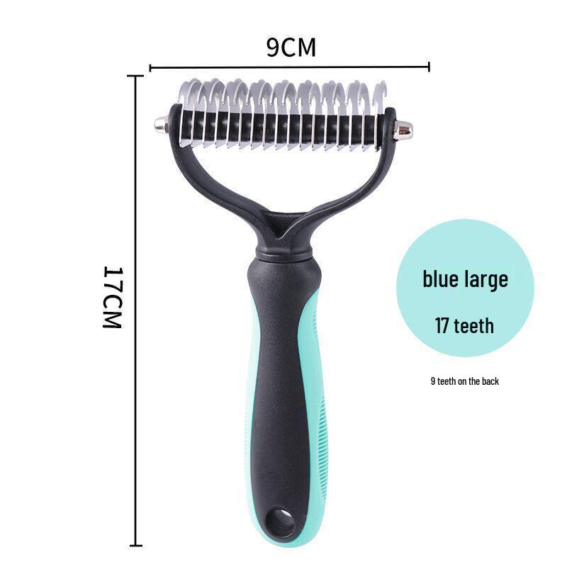 Double-Sided Stainless Steel Pet Detangling Grooming Comb