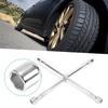 Car Repair Tools 4 Way Wheel Socket Wrench Universal Spanner Tire Removal Tool