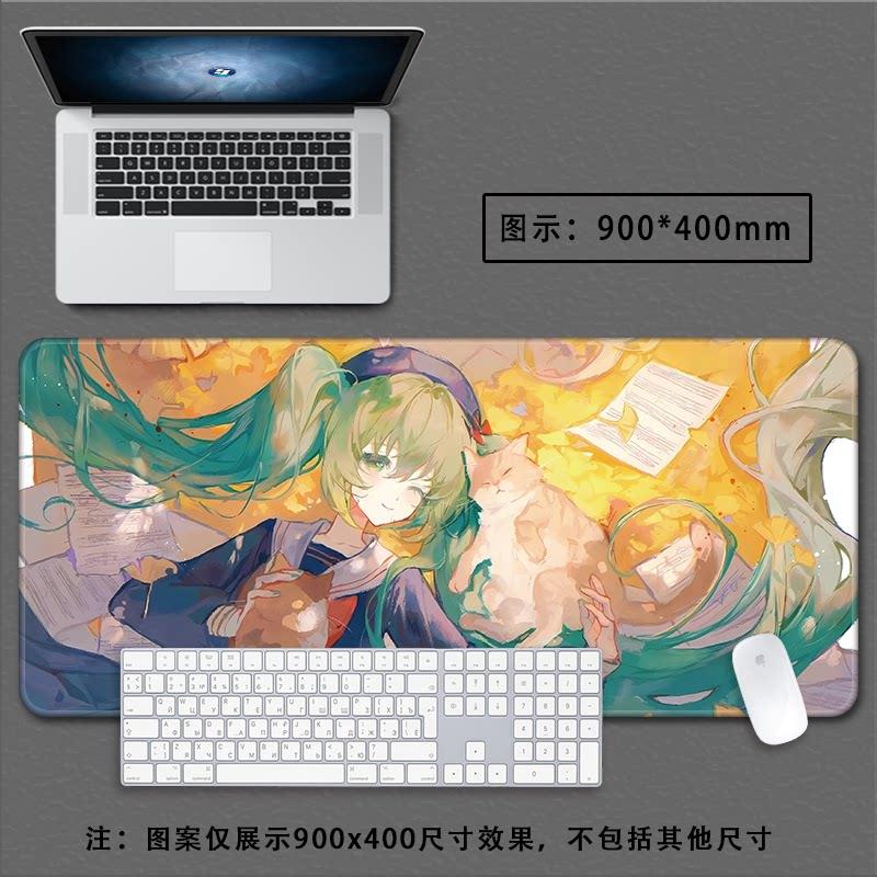 Hatsune Miku Cyber City Anime Large Desk Pad NonSlip AntiDirt Extended Gaming Mouse Pad