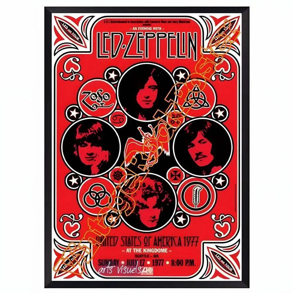 

Металеві постери Led Zeppelin Декор для вітальні, бару, офісу