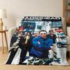 Singer R-RadioheadS-d Band Ok Computer Flannel Blanket Soft Throw Blanket Art For Home Decor Bedroom Bed Sofa Picnic Fans Gifts