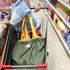 Foldable Shoulder Bag Fashion Waterproof Large Capacity Shopping Bag Storage Bag