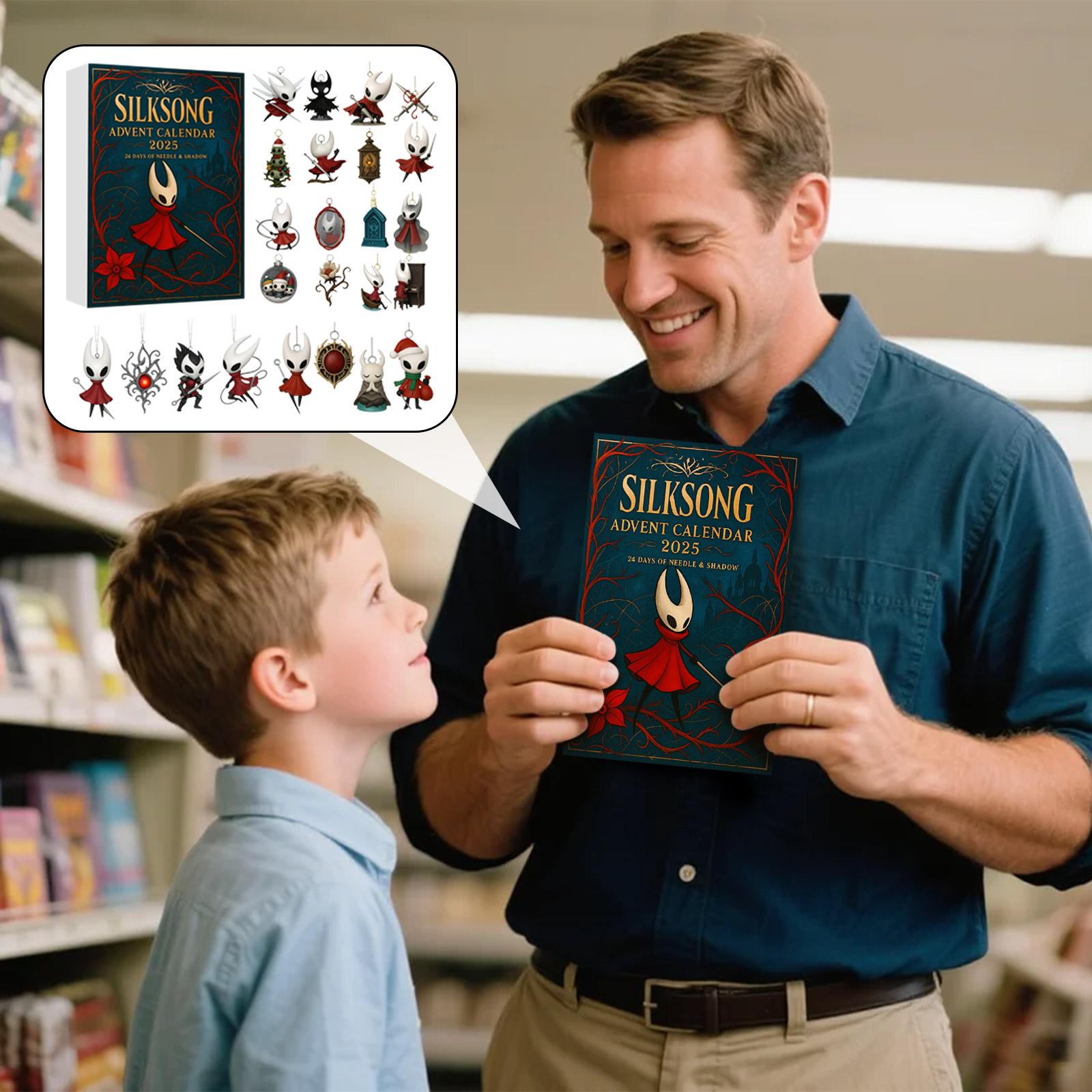 

Используйте этот адвент-календарь Knight Silksong, чтобы погрузиться в мир Холлоунеста в течение всего следующего декабря. One Size