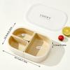 WORTHBUY Outdoor Portable Sealed Divided Food Container Detachable 3 Grids Plastic Lunch Box For Kids Student Microwave Safe