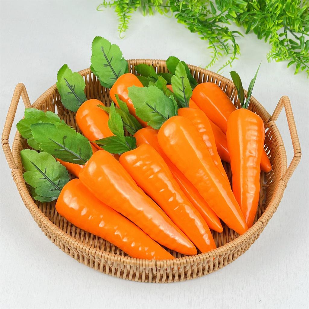 Carrot Simulation Model: Artificial Fake Foam Fruit for Home Décor or Easter Display