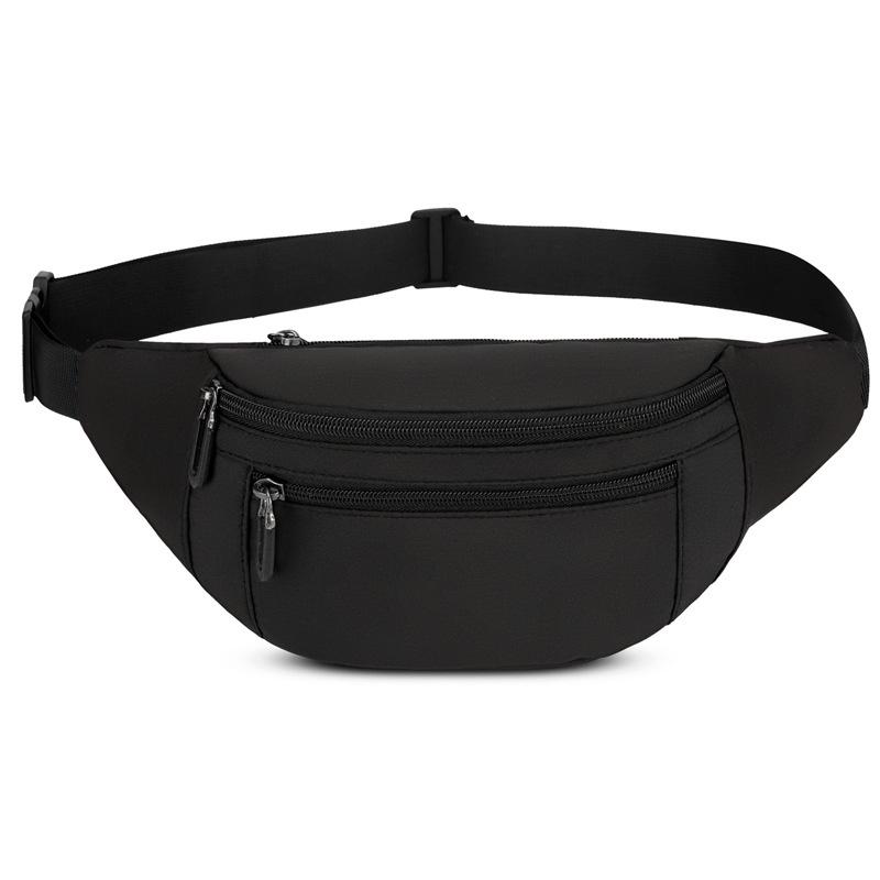 

Solid Color Minimalist Outdoor Chest Bag: Multifunctional, Large Capacity Crossbody Waist Bag, Versatile for Couples чорний