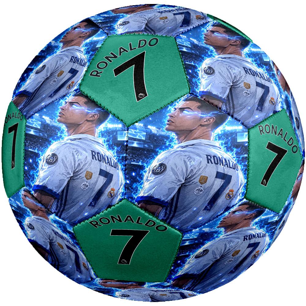 Ronaldo's Evolution Sports Size 5 Soccer Football Machine Sewn Indoor/Outdoor Universal Football Unique Gift for Soccer Lovers