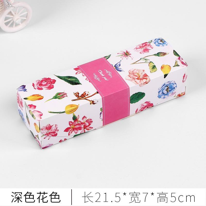 5Pcs Mid Autumn Festival Gift Long Boxes Snowflake Pastry Egg Yolk Crispy Packaging Box For 3pcs 80g Mooncake