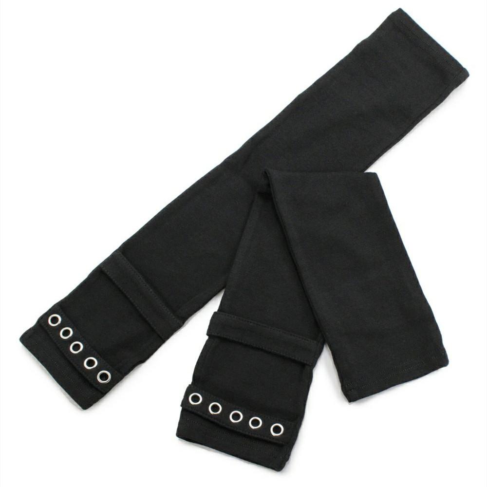2026 Harajuku Punk Hip Hop Guantes sin Dedos para Mujer Ojales Gótico Vintage Cosplay Calentadores de Brazos Guantes