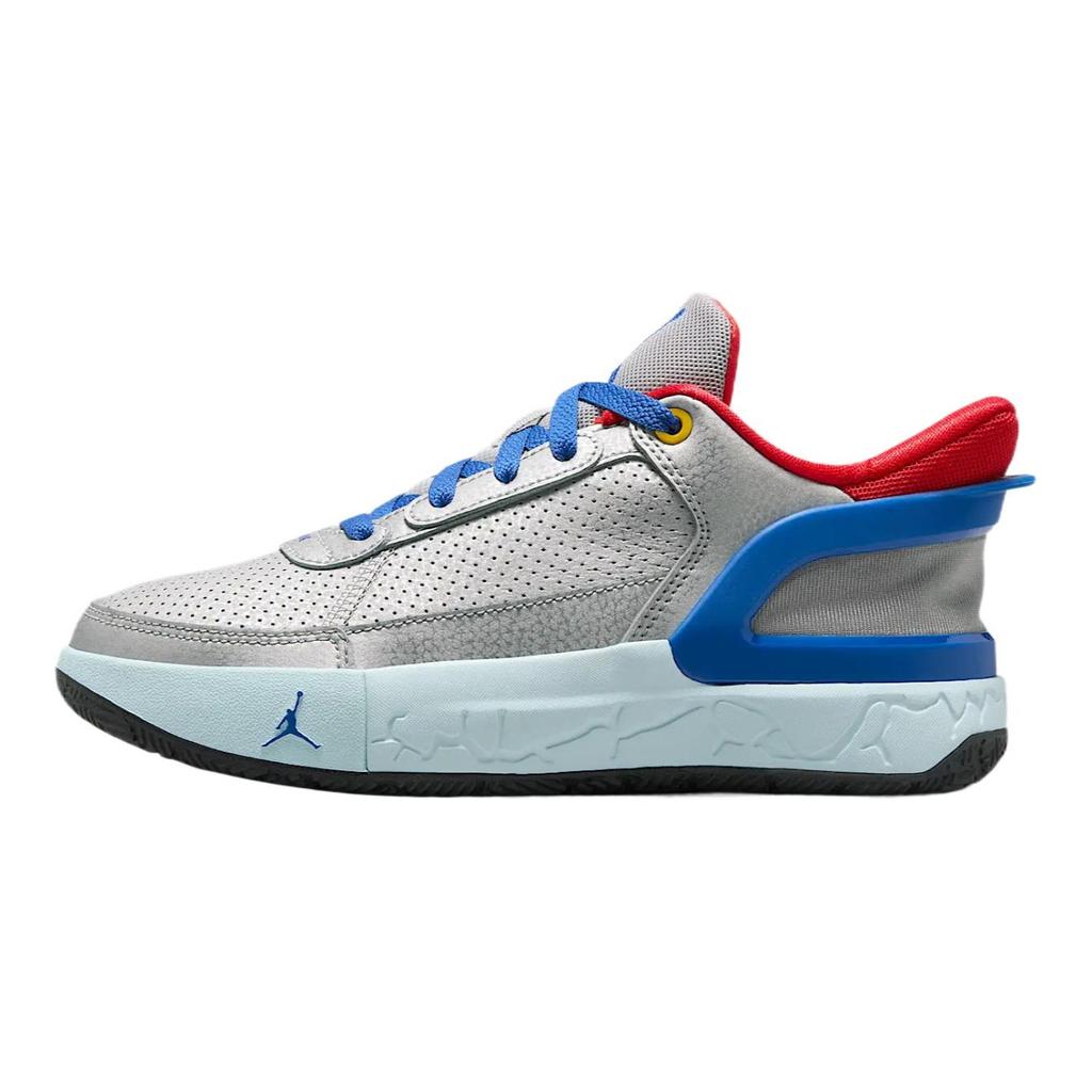 Air Jordan DAY1 EO GS Metallic Silver/Light Crimson/Glacier Blue/Game Royal Kids Sneakers FQ1306-003