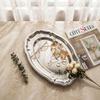 Nordic Light Luxury Oval 304 Stainless Steel Tray for Tea, Fruit, Cake, Cheese, & Dessert