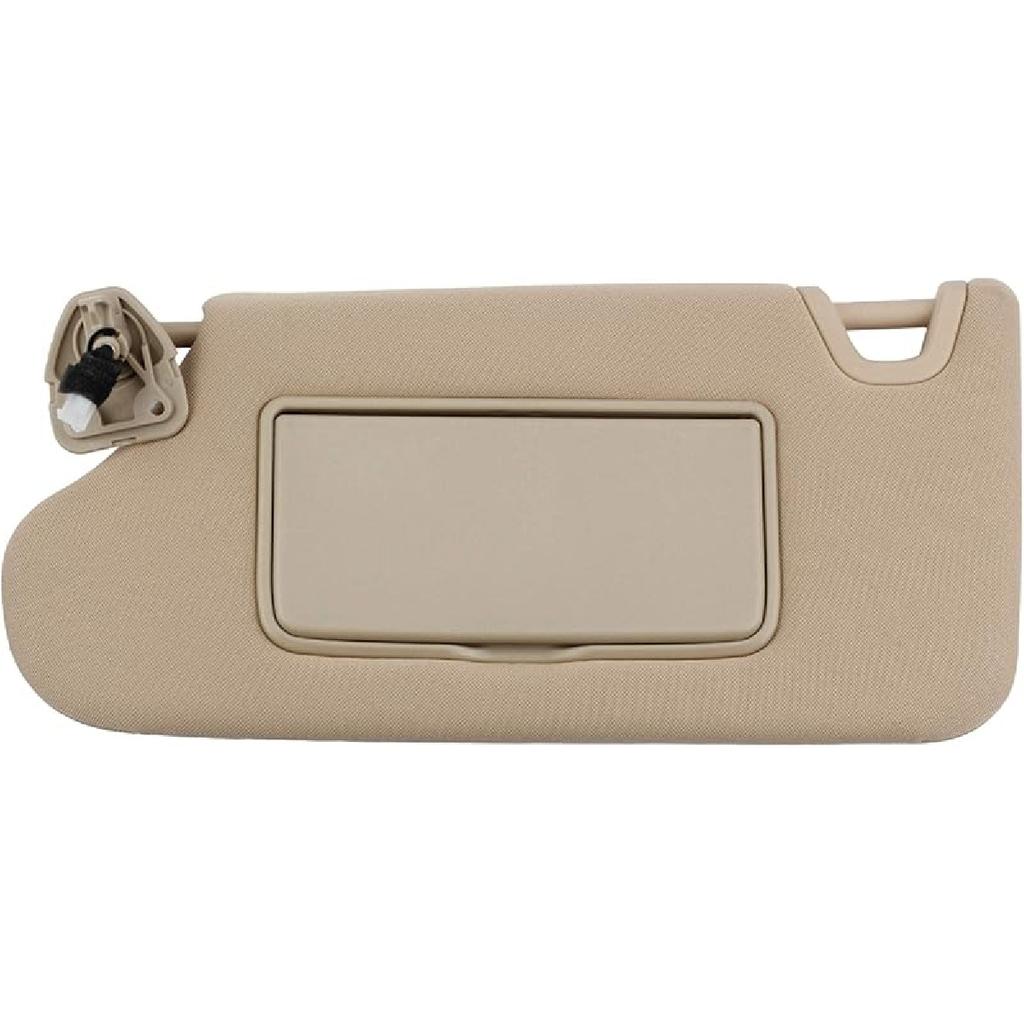 Dasbecan Gray Left Driver Side Sun Visor Compatible With Nissan Altima 2013 2014 2015 2016 2017 2018 With Mirror And Vanity Light Without Sunroof