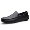Men's Leather Loafers: Slip-On Low-Top Casual Driving Mules for Spring/Summer