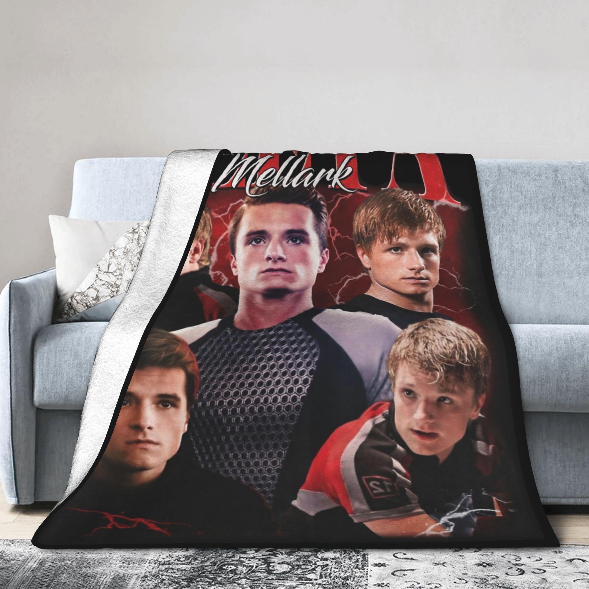 Dunika Chen Unisex Coral Hunger Games Peeta Mellark Blanket Cover Fleece Plush Josh Hutcherson Lightweight Throw Blanket Bedspread Quilt Breathable