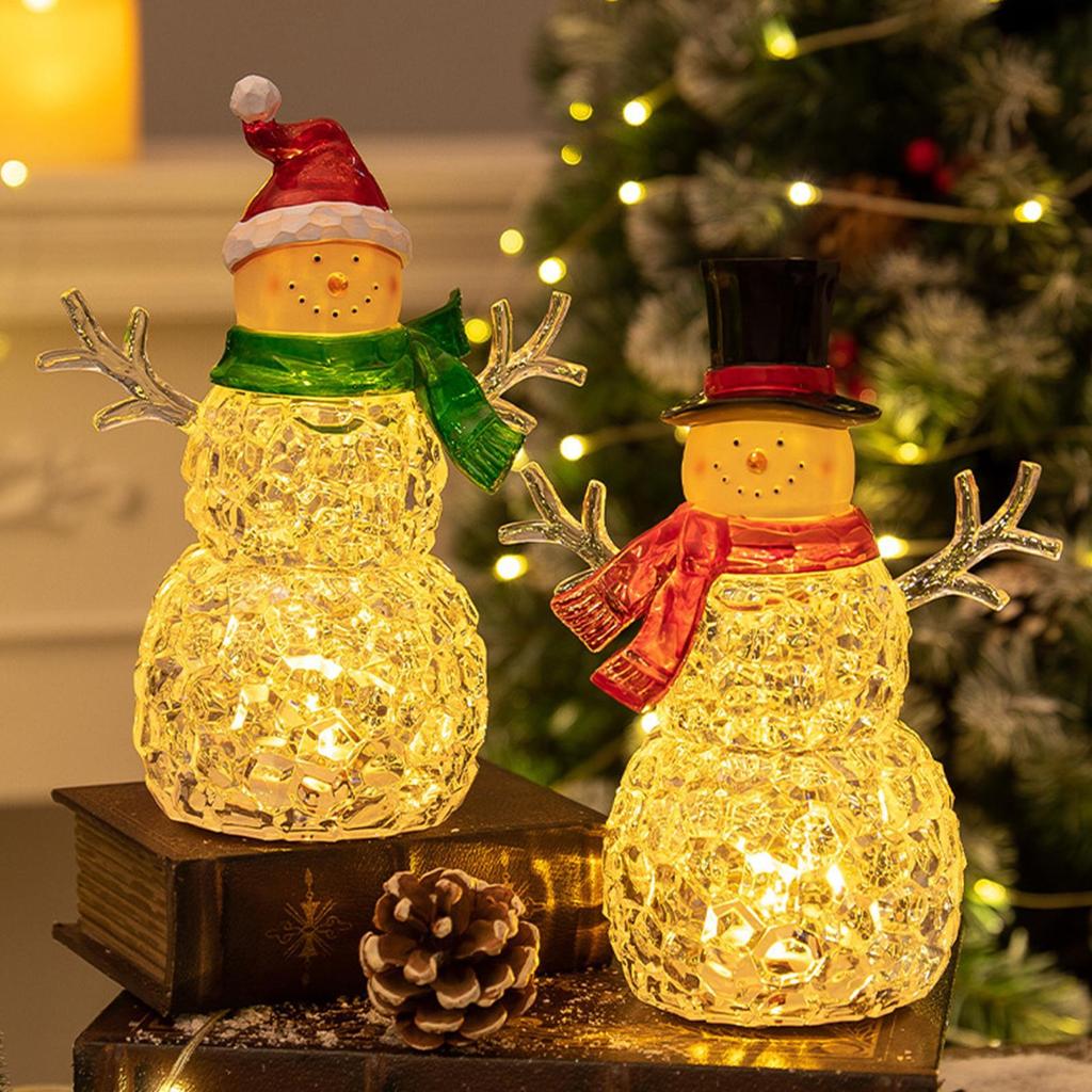 Table Lamps For Living Room LED Desk Light Decoration Christmas Snowman Night Light For Living Room Nursery Home Kitchen