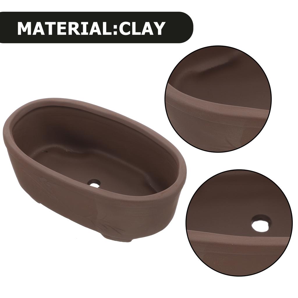 Flower Pot Purple Sand Stoneware Clay Succulent Bowl Small Planters Terracotta Bonsai Pots Desktop Planter Vintage Style