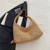 Knitted Large Capacity Fashionable Handbag, New Western-style Casual Bag, Temperament Tote Underarm Bag