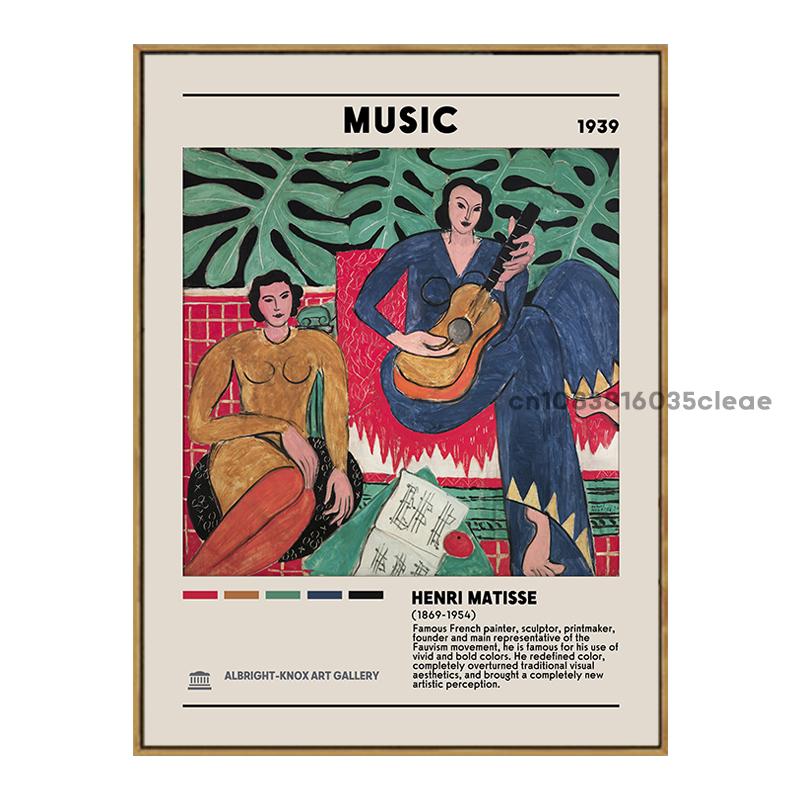 

Винтажные художественные плакаты и гравюры Матисса из музея абстрактные пейзажи декоративные картины холст настенная картина гостиная дом декабрь 21x30cm No Framed