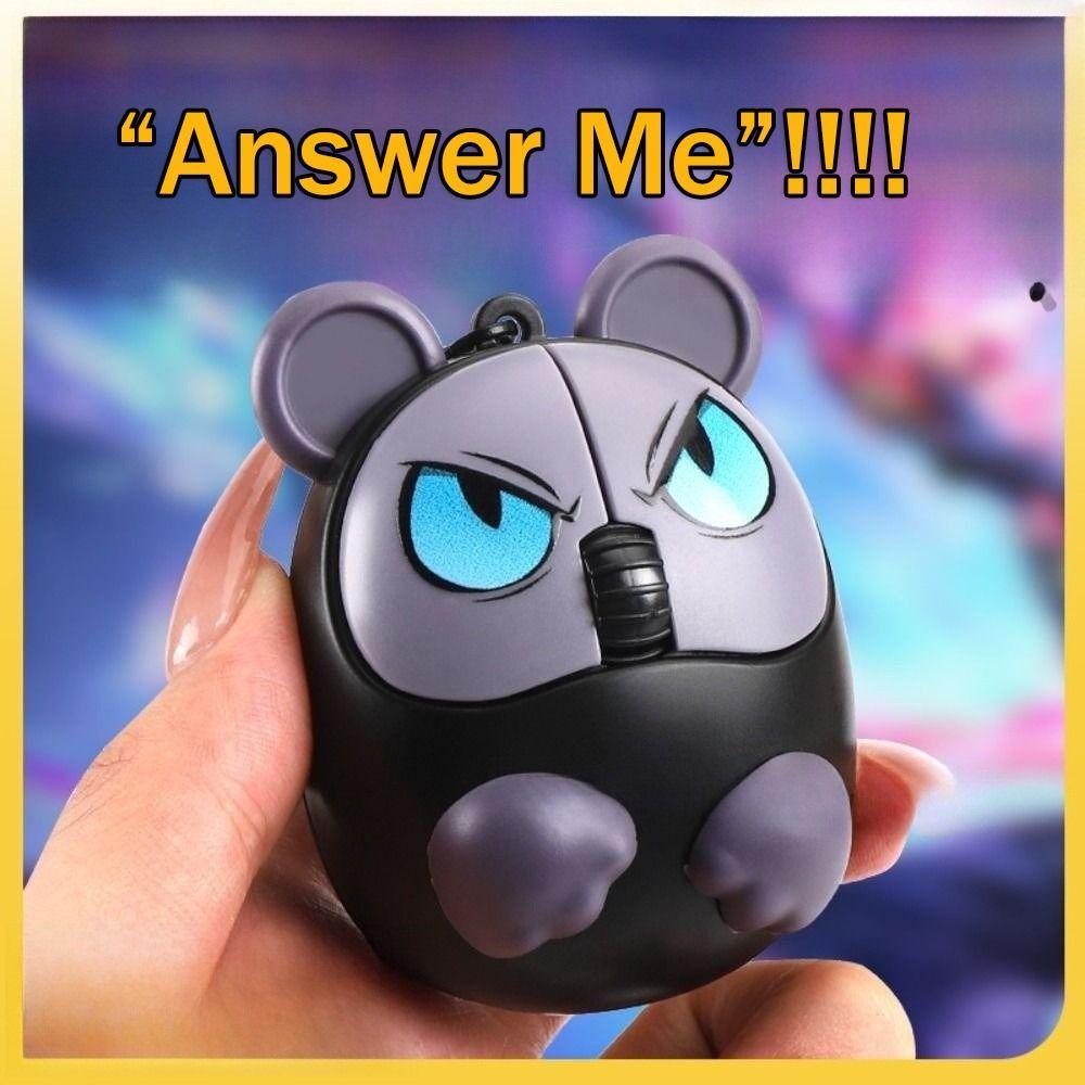 Mouse Shape Finger Keyboard Caps Cartoon Hamster Keychain Relaxing Clicker Toy  Pass The Time