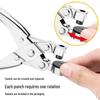 Leather Hole Punch Pliers for Watch Straps and Belts with Transparent Packaging Bag