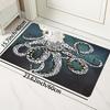 Mystical Octopus Print Area Rug, Absorbent Non-Slip Machine Washable Floor Mat for Bathroom Kitchen Outdoor Home Decor