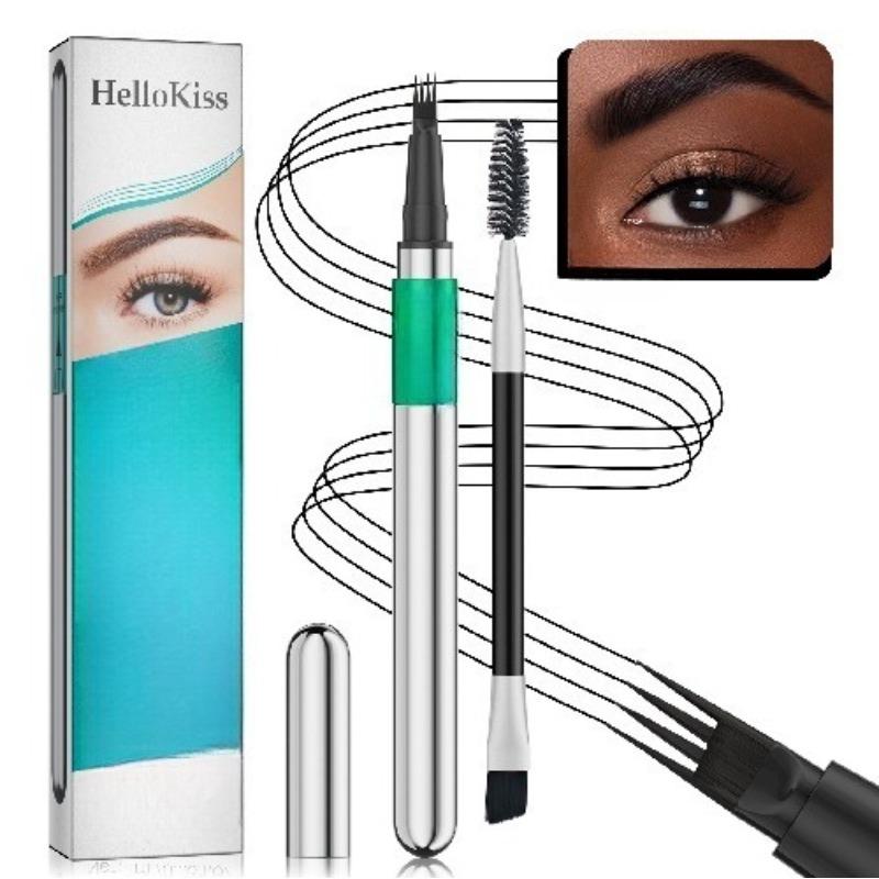 Four-pronged Liquid Eyebrow Pencil Four-tip Forked Liquid Eyebrow Pencil Four-prong Waterproof Sweat-proof and Less Likely To Smudge Eyebrow Pencil