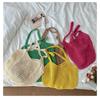 Summer Casual Large Capacity Woven Shoulder Bag For Women Girls Knitted Hollow Out Beach Straw Bag Handmade Crochet Tote Bag