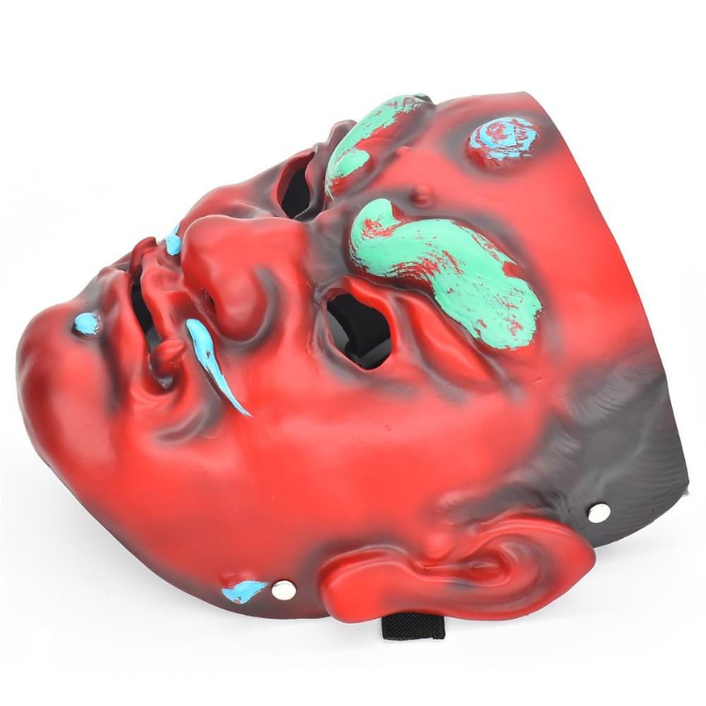Stunning Resin Warrior Mask Ancient Samurai Face Costume Prop For Festive Events