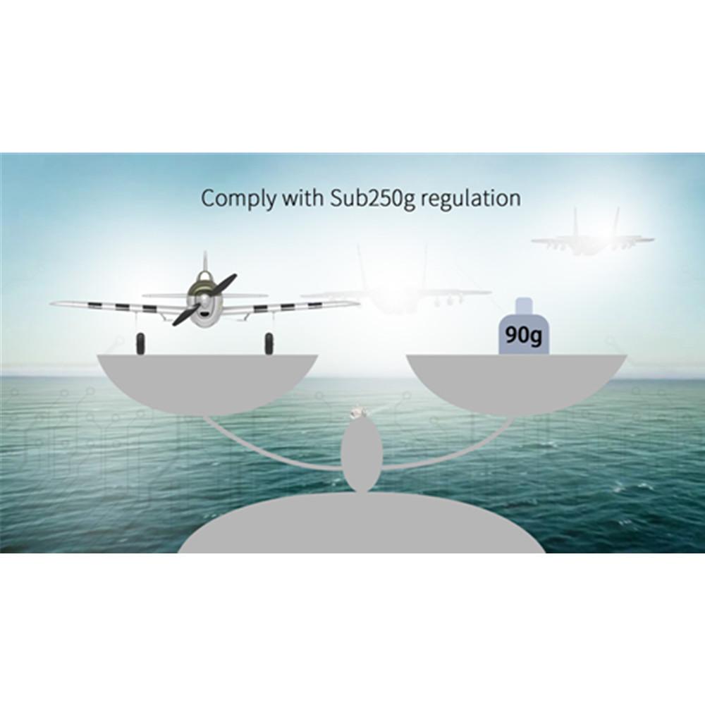 Eachine Mini P-47 Razorback Bonnie Warbird EPP 500mm Wingspan RTF 2.4G 6-Axis Gyro Stabilizer RC High Scale Airplane Fixed Wing with Flight Controller