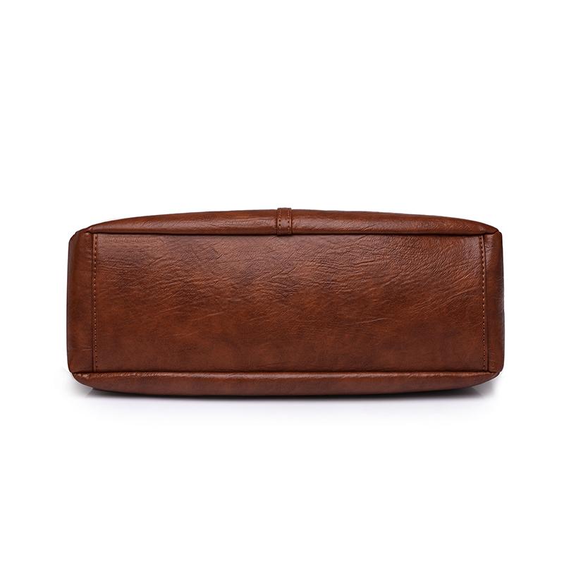 Frauen PU Leder Große Kapazität Schulter Tasche Damen Vintage Schulranzen Taschen 2025 Sommer Designer Handtasche Tote Umhängetasche