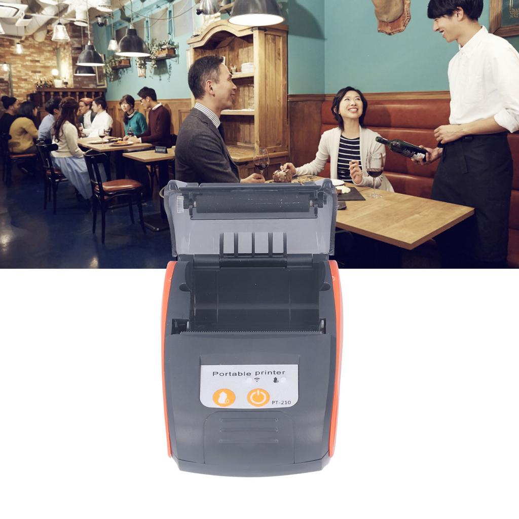 Thermal Receipt Printer Bluetooth Wireless Mini Bill Printer Compatible Pocket Ticket Printing Machine for Android 58mm