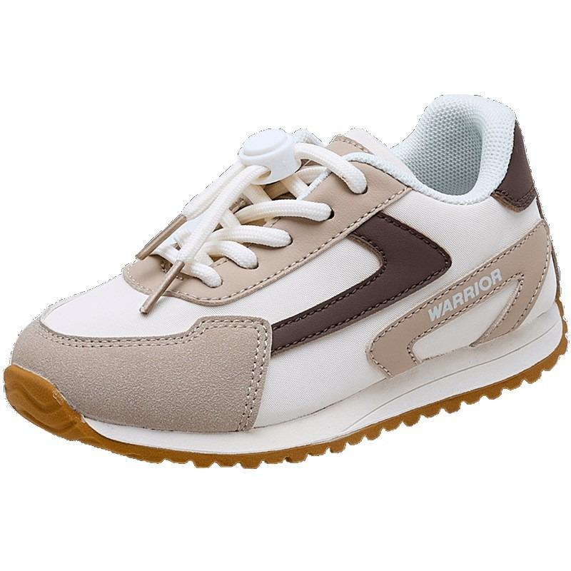 Leather platform autumn new students 4-16 years old boys and girls sports shoes retro versatile shoes