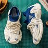 Men'S Sock Knit Chunky Platform Sneakers Breathable Thick Sole Casual Shoes Shock Absorbing Streetwear Outdoor Sports Trainers