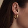 Svatý. Delan Evropské a Americké Nerezové Kruhové Náušnice - Personalizované Trendy Náušnice