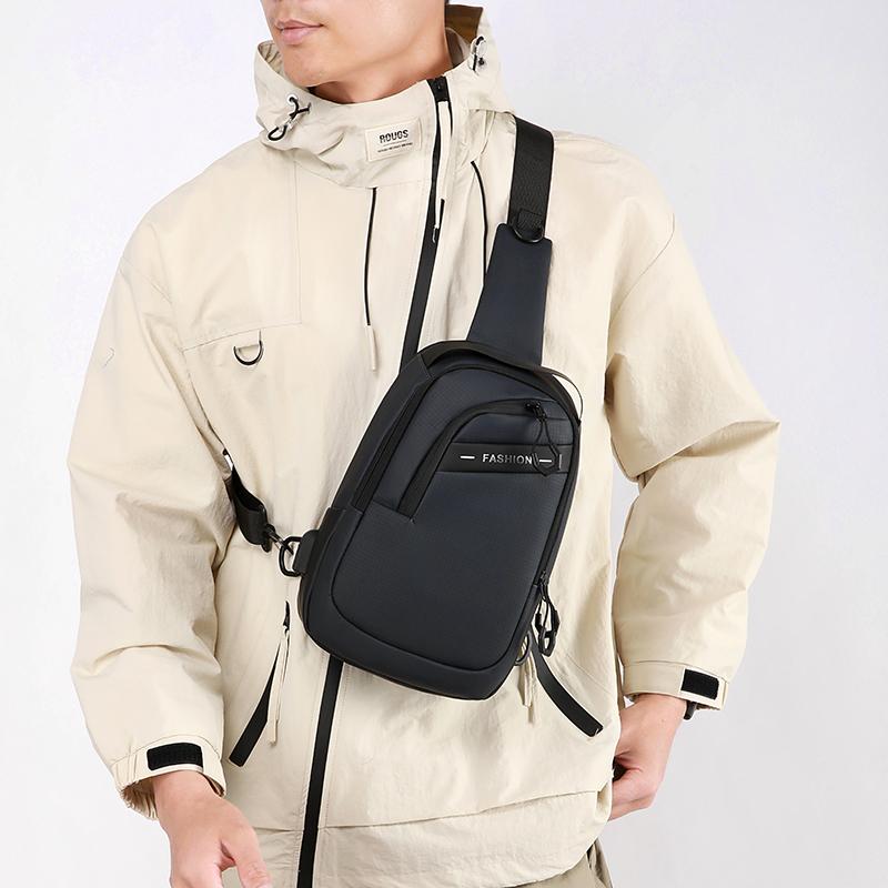 Large Capacity Chest Bag Men's Business Shoulder Crossbody Bag Outdoor Sports Bag