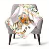Floral Tiger Home Customize Your Name Blankets Comfortable Soft Lightweight Multipurpose Blanket For Picnics Sofas Offices Beds Living Rooms Perfect