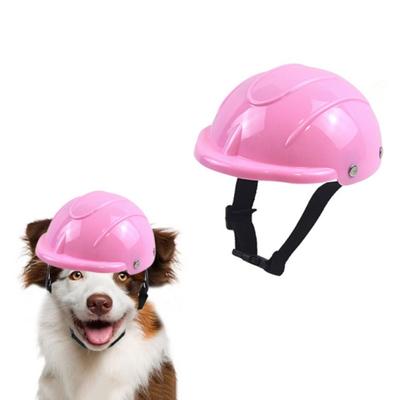 Cat Bike Hat Adjustable Dog Helmet Windproof Wear Resistant Pet Safety Helmets Plastic Breathable Dog Cycling Helmets Outdoor