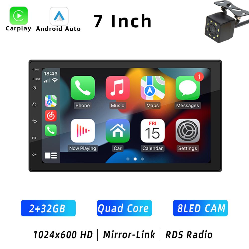 HIPPBQCC Radio Auto 2 Din Carplay Android Auto Android 11 4 Nuclee 4G GPS Audio Auto 7"/9"/10" WIFI BT Player Multimedia Auto