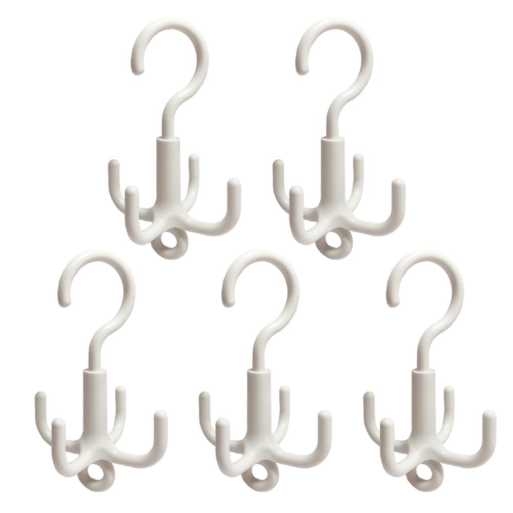 Anspruchsvolles Design von Vierfach-Drehhaken in Silberweiß