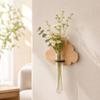Home Ornaments Wall Mounted Planter Wooden Wall Decoration Hydroponic Planter Shelf Home Decor