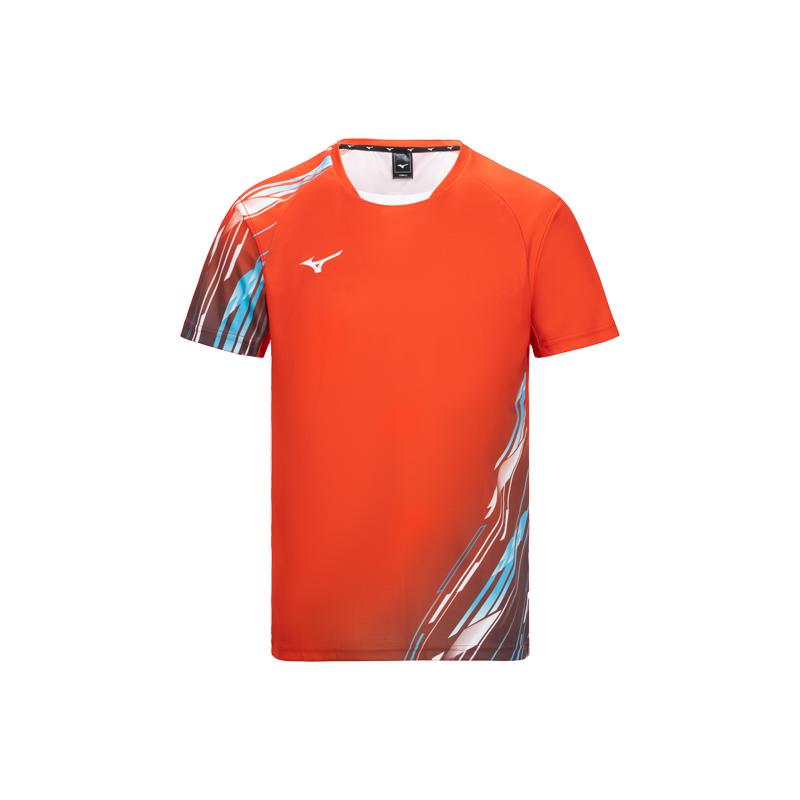 Mizuno T Shirts Unisex Crew Neck Thin Straight Fit 82CA43Z1 L