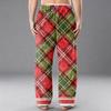 Men's Flannel Pocket Casual Pants, Printed Pocket Casual Pants, Home Sleeping Pants