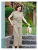 Elegant Summer Set: Stylish Short-Sleeved Top & Large Size Two-Piece for Middle-Aged & Elderly Moms - 2026 Collection