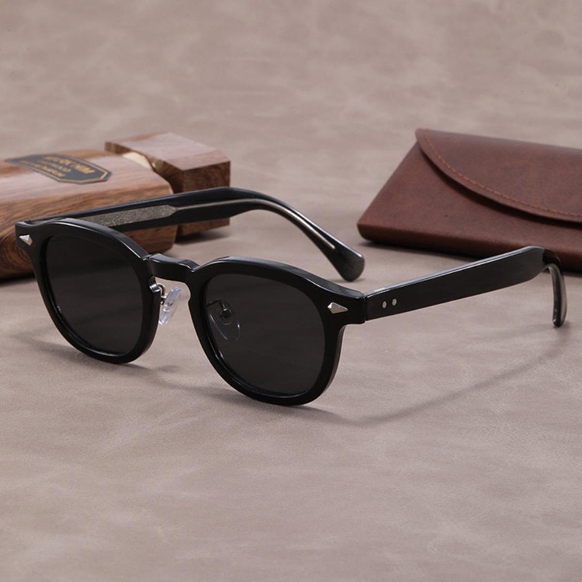 

Retro Round Sunglasses Men Women Johnny Depp Lemtosh Style UV400 Lens Acetate Frame Sun Glasses Oculos