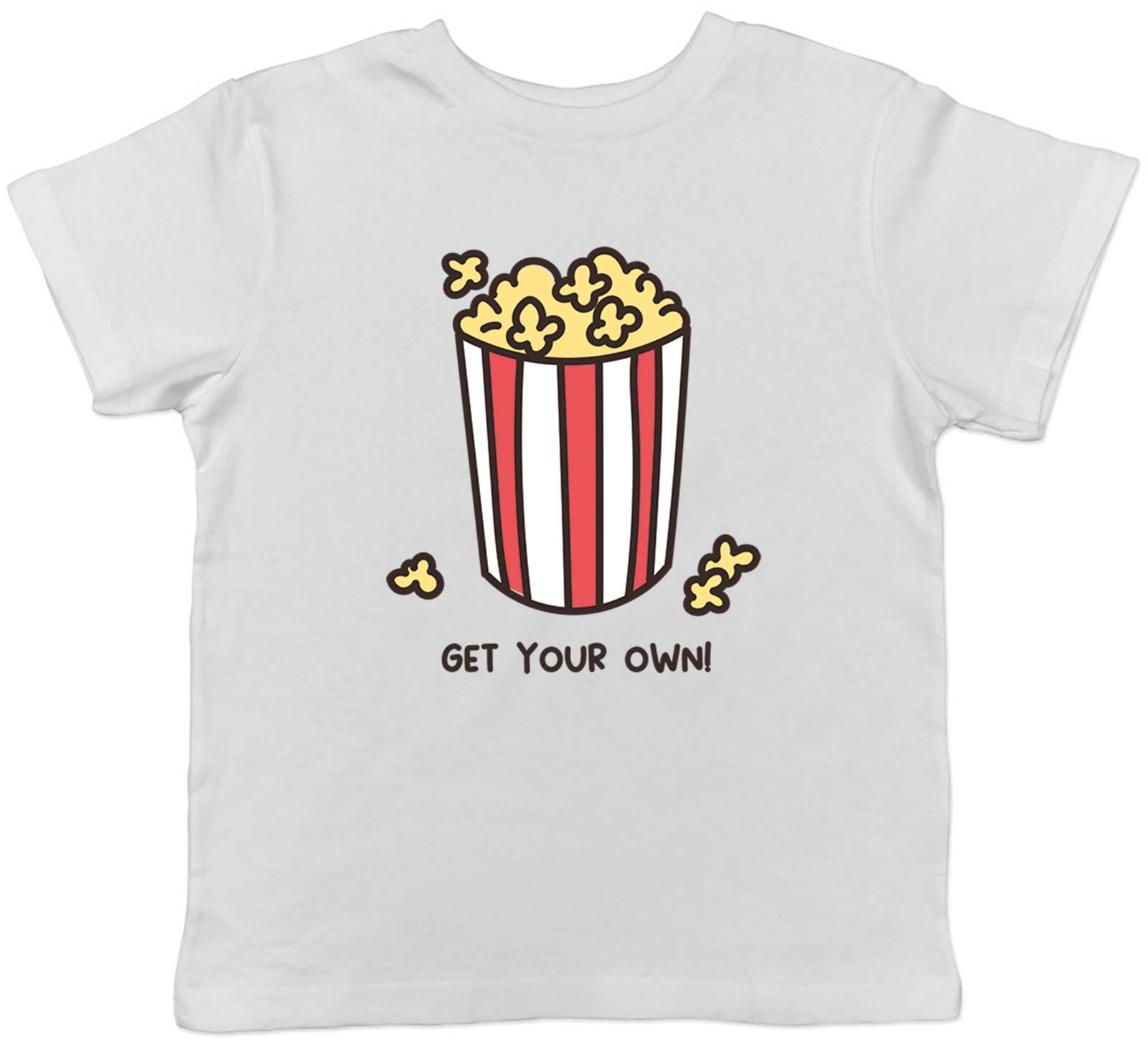 

Get your Own Popcorn T-Shirt Popcorn Day Cinema Movies Film Childrens Boys Girls 130