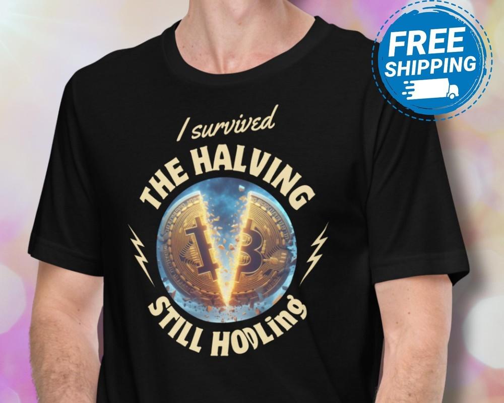 Bitcoin Halving Shirt HODL Satoshi Bitcoin Miner Crypto Stock Market Unisex T-Shirt XXL